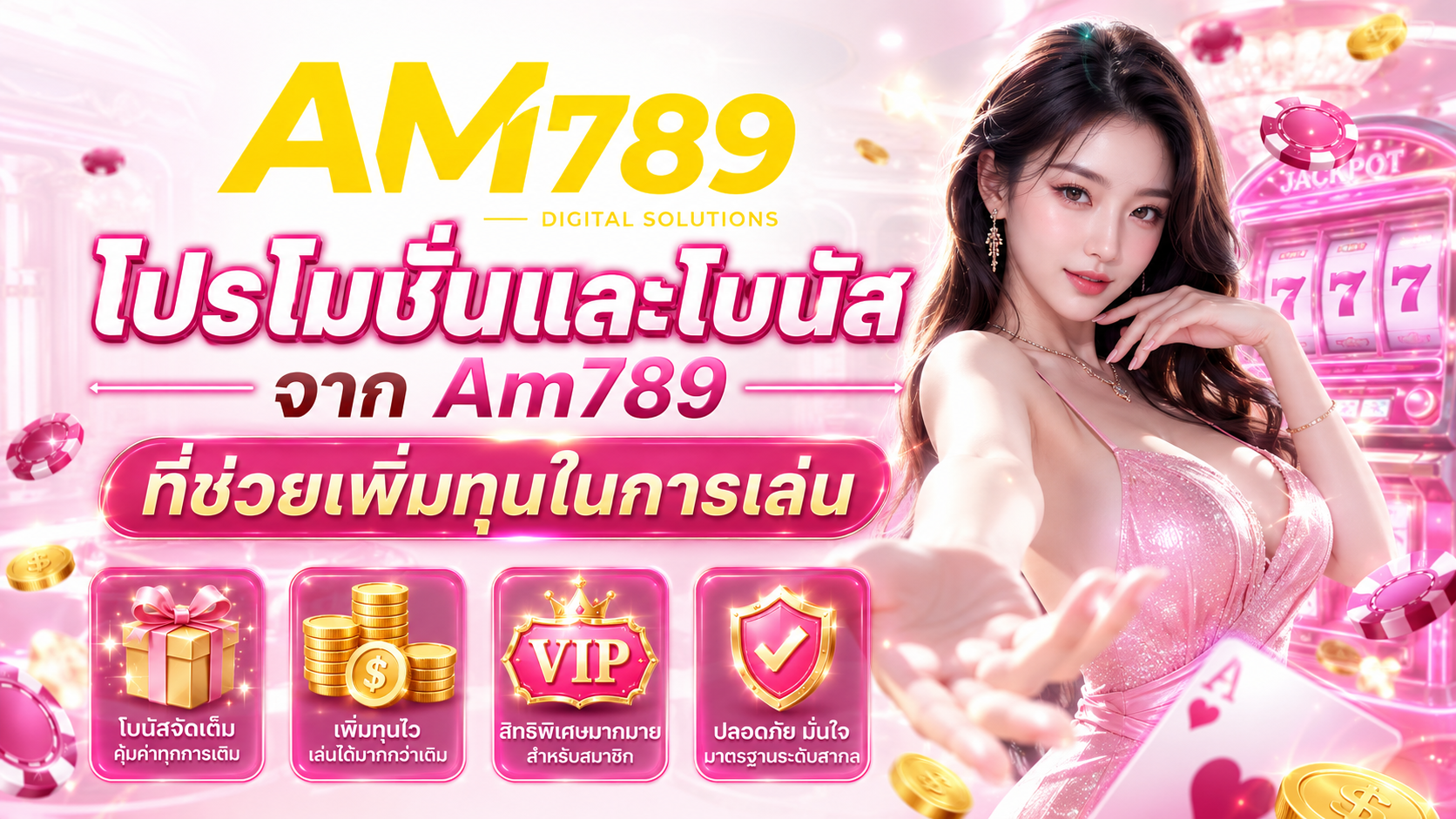 โปรโมชั่นและโบนัสจาก Am789 ที่ช่วยเพิ่มทุนในการเล่น